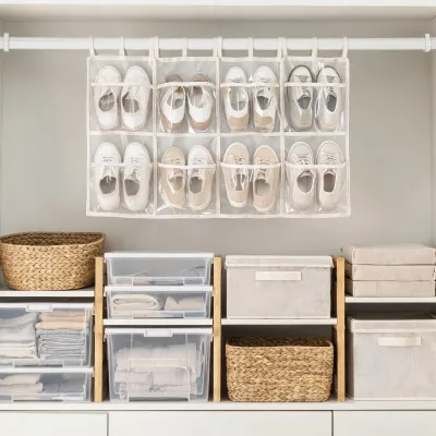 shoe organizer for closet hanging